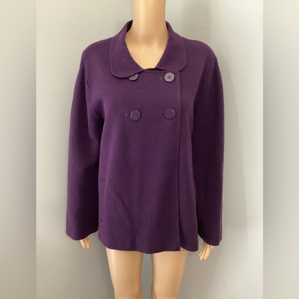Talbots purple spring jacket